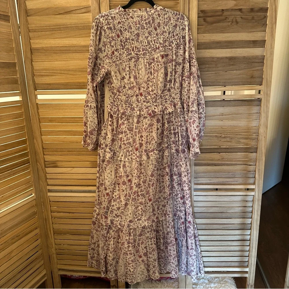 Isabel Marant Etoile Likoya Floral Maxi Dress in Ecru size 40 - Picture 7 of 11